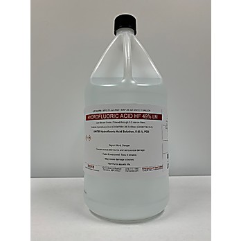 Hydrofluoric Acid 49% LM Grade Gallon