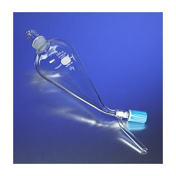 PYREX® Squibb Glass Separatory Funnel, Glass Standard Taper Stopper, Rotaflo® Stopcock