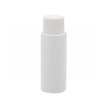 White HDPE Cylinder Round Bottles
