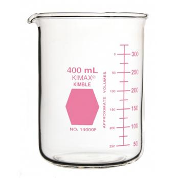 KIMAX® Pink Colorware Low Form Griffin Beakers