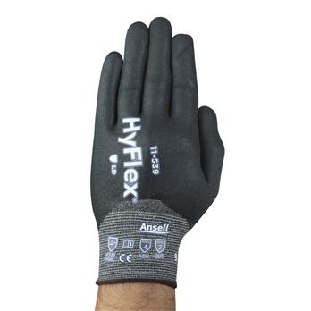 11-539 HyFlex® Fully Dipped Light Duty Gloves with INTERCEPT™ Technology and ANSELL GRIP Technology™