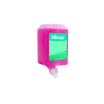 Scott® Essential (formerly Kleenex) Gentle Lotion Skin Cleanser (91556), Floral, Pink, 1.0 L, 6 Packages / Case - Same Kleenex® quality, now Scott® branded