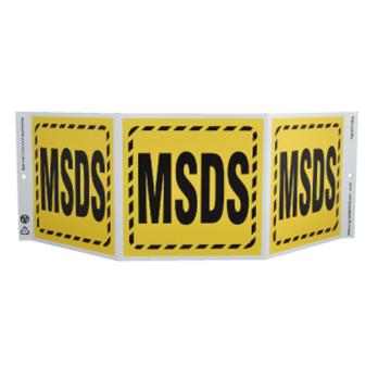 Tri-View MSDS Signs