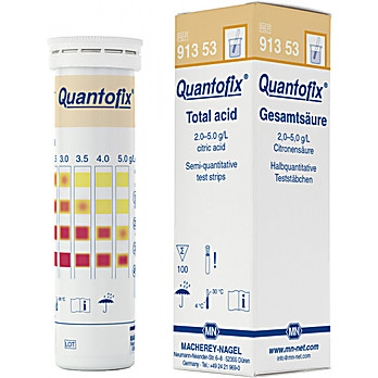 Quantofix Total Acid - box of 100 strips