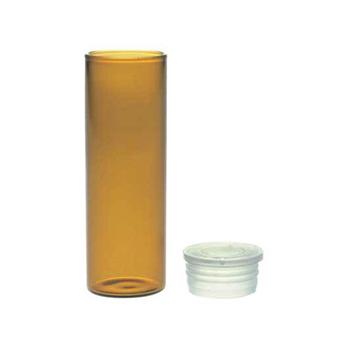 Amber Shell Plug Style Vials with Needle Closures