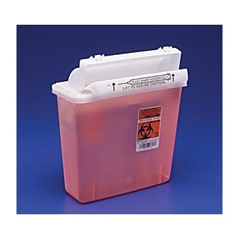 SharpSafety™ Safety In Room Sharps Containers with Counter Balanced Lid