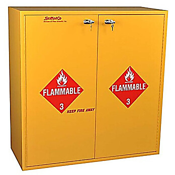 54 Gallon Floor Flammable Cabinet w/ self-closing doors