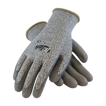 G-Tek® Salt & Pepper Polyurethane Grip Gloves with HPPE Fiber