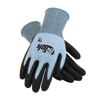 G-Tek® Blue Micro-Surface Nitrile Grip Gloves with HPPE Fiber