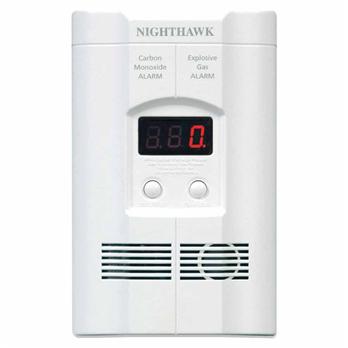 AC Powered, Plug-In CO/Gas Combination Alarm with Battery Backup
