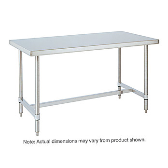 Metro HD Super Stainless Steel Stationary Worktable with Bottom H-Frame