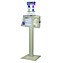 Cover Your Cough Compliance Kit. Respiratory Hygiene Station with Hand Sanitizer Floor Stand and Vertical Sign Holder.