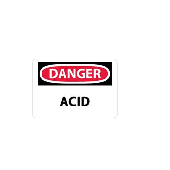 Danger, Acid Signs