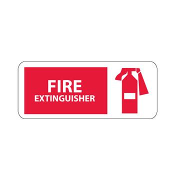 Fire Extinguisher With Graphic Signs