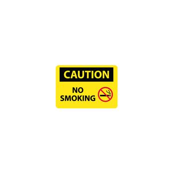 Caution, No Smoking, Graphic Signs