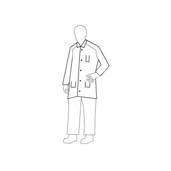 Tyvek® IsoClean® Lab Coats with Serged Seams and Laydown Collar