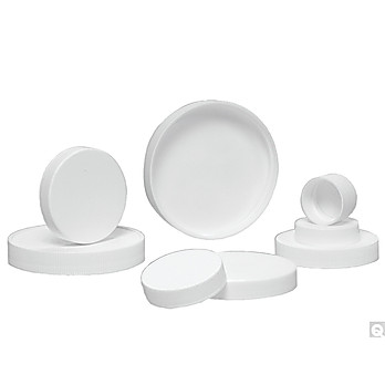SturdeeSeal® PE Foam Lined White Polypropylene Caps