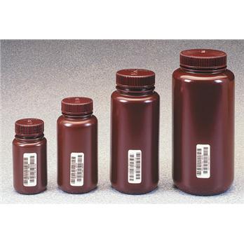 Nalgene Wide-Mouth Amber HDPE Bottles