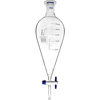 Glass Separatory Funnels With Ptfe Stopcock Squibb Type