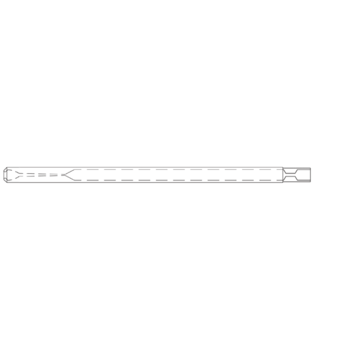 3.5mm ID Uniliner Inlet Liner with Top Taper for PerkinElmer GCs, equipped with split/splitless inlet