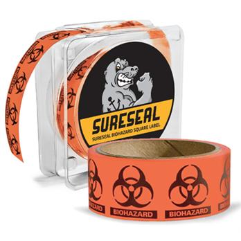 SealGuard™ Biohazard Square Labels