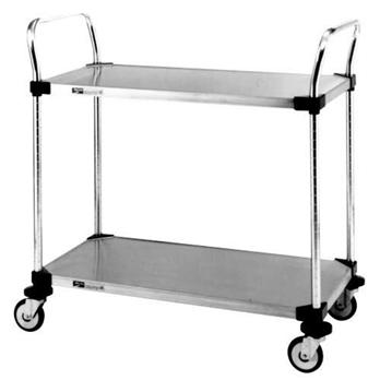 MW100 Series Solid Shelf Stainless Steel Carts