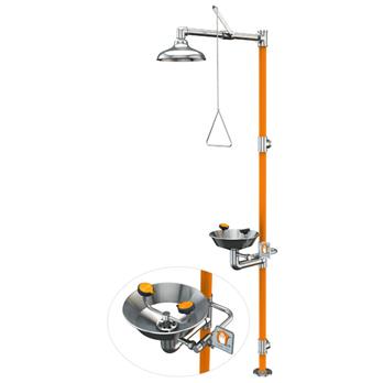 All-Stainless Steel Safety Station with Eye/Face Wash