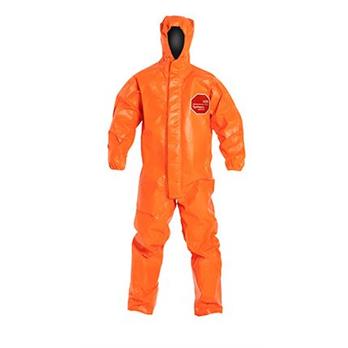 Tychem® 6000 FR Orange Coveralls with Hood & Open Ankles