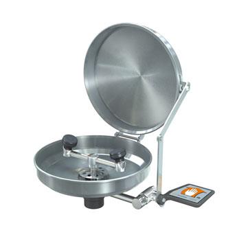 Stainless Steel Bowl and Cover Wall-Mounted Eyewash