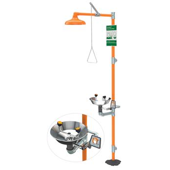Stainless Steel Bowl Safety Station with Eyewash