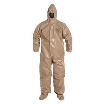 Tychem® 5000 Coveralls with Respirator Fit Hood, Elastic Wrists & Attached Socks