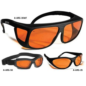 Nylon Orange Argon Goggles for Lasers