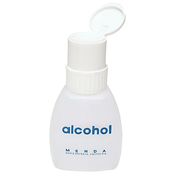 Euro-Style HDPE Bottle, Printed with "Alcohol"