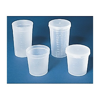 Disposable Specimen Containers, 8.0 oz. bulk, w/o lid, nonsterile (63x101mm) Qty: 500