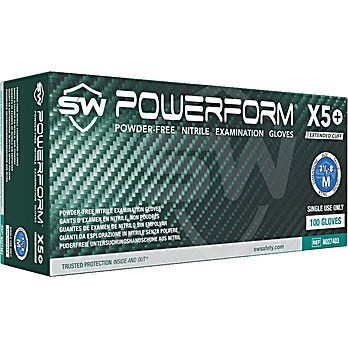 POWERFORM® X5+ Nitrile Long-Cuff Powder-Free Exam Gloves