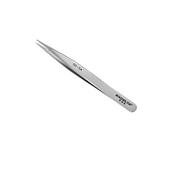 Excelta 00-SA Tweezer, 3 Star, Straight Strong, 4.5 inch