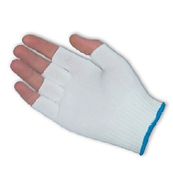 CleanTeam Medium Weight Seamless Knit Nylon Clean Environment Glove - Half-Finger