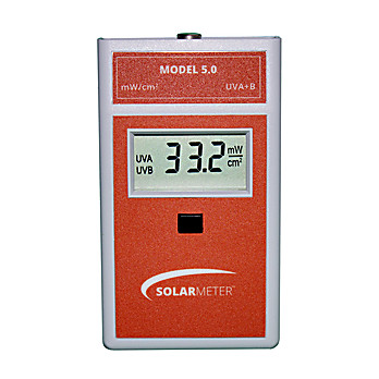 NIST UVA+B Radiometer Measures 280-400nm light, Range of 0-199.9 mW/cm²,  Model 5.0 Standard Total UV Meter