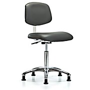Class 10 Clean Room Vinyl Chair Chrome - Carbon Supernova Vinyl