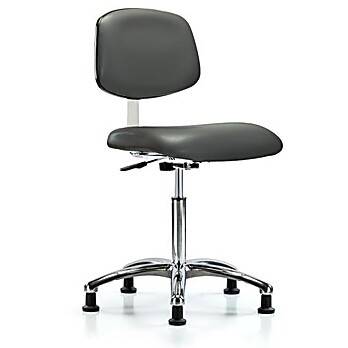 Class 10 Clean Room Vinyl Chair Chrome - Carbon Supernova Vinyl