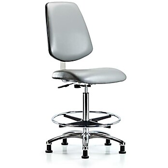Class 10 Clean Room Vinyl Chair Chrome - Sterling Supernova Vinyl