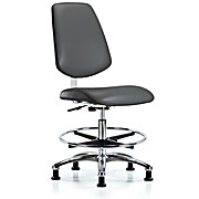 Class 10 Clean Room Vinyl Chair Chrome - Carbon Supernova Vinyl