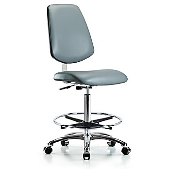 Class 10 Clean Room Vinyl Chair Chrome - Storm Supernova Vinyl
