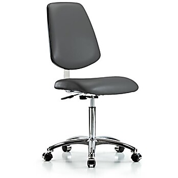 Class 10 Clean Room Vinyl Chair Chrome - Carbon Supernova Vinyl