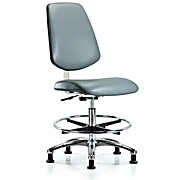Class 10 Clean Room Vinyl Chair Chrome - Storm Supernova Vinyl