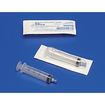 General Purpose Syringe Monoject™ 20 mL Blister Pack Luer Lock Tip Without Safety
