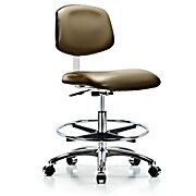 Class 10 Clean Room Vinyl Chair Chrome - Taupe Supernova Vinyl