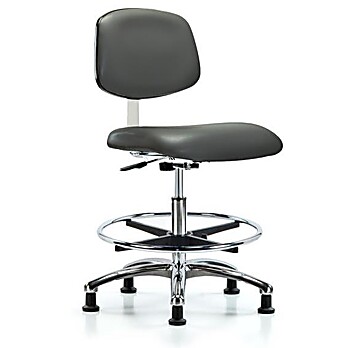 Class 10 Clean Room Vinyl Chair Chrome - Carbon Supernova Vinyl
