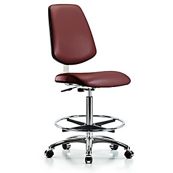 Class 10 Clean Room Vinyl Chair Chrome - Borscht Supernova Vinyl