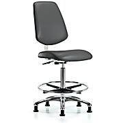 Class 10 Clean Room Vinyl Chair Chrome - Carbon Supernova Vinyl